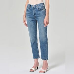 AGOLDE RILEY CROP JEANS SIZE 27 ONLINE FULL PRICE